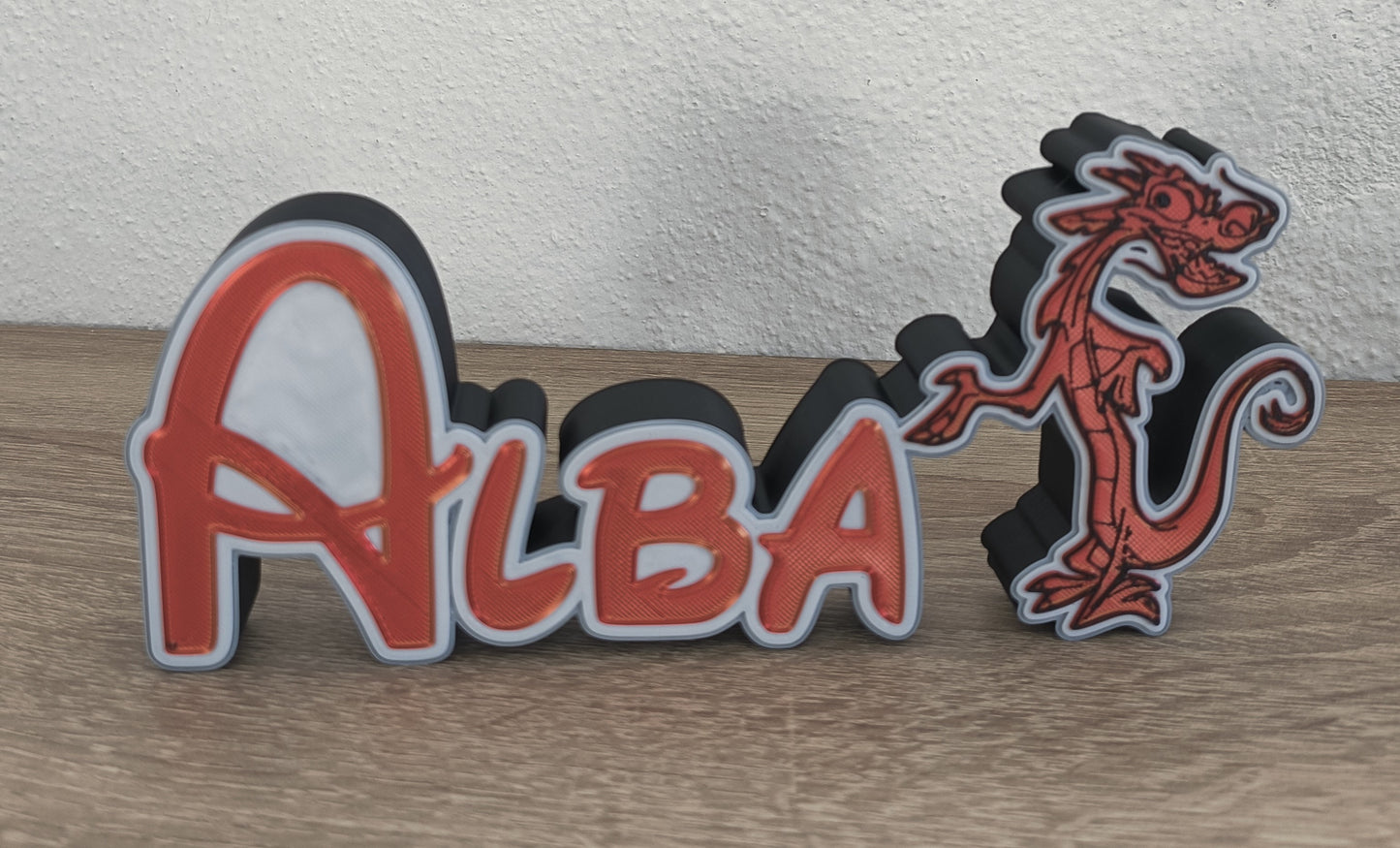 Placa de Nombre Personalizada en 3D