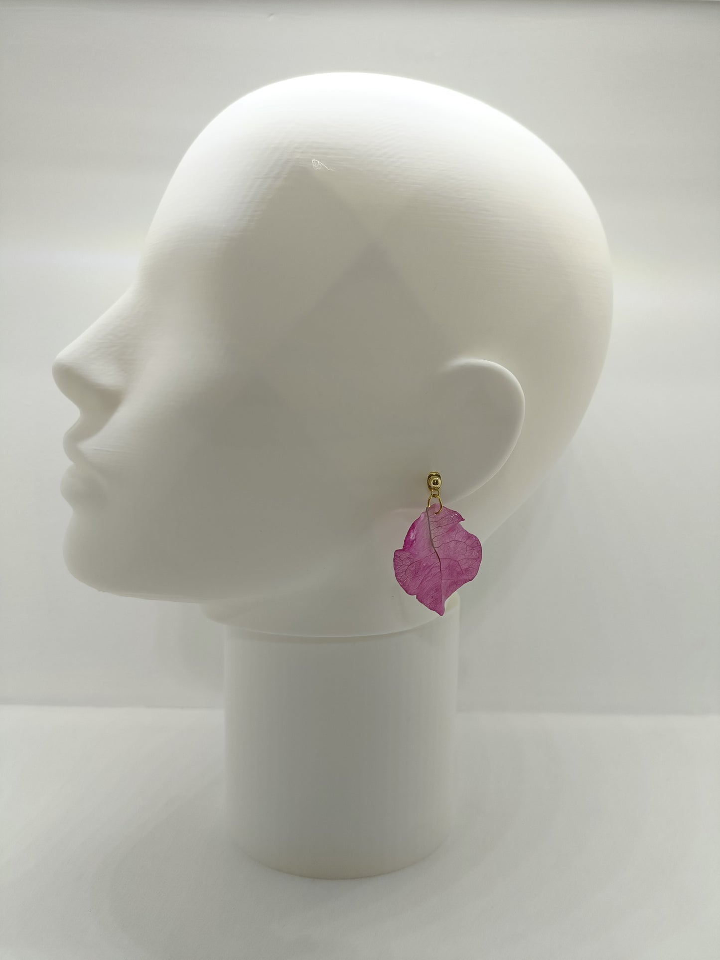 Pendientes buganvilla naturales