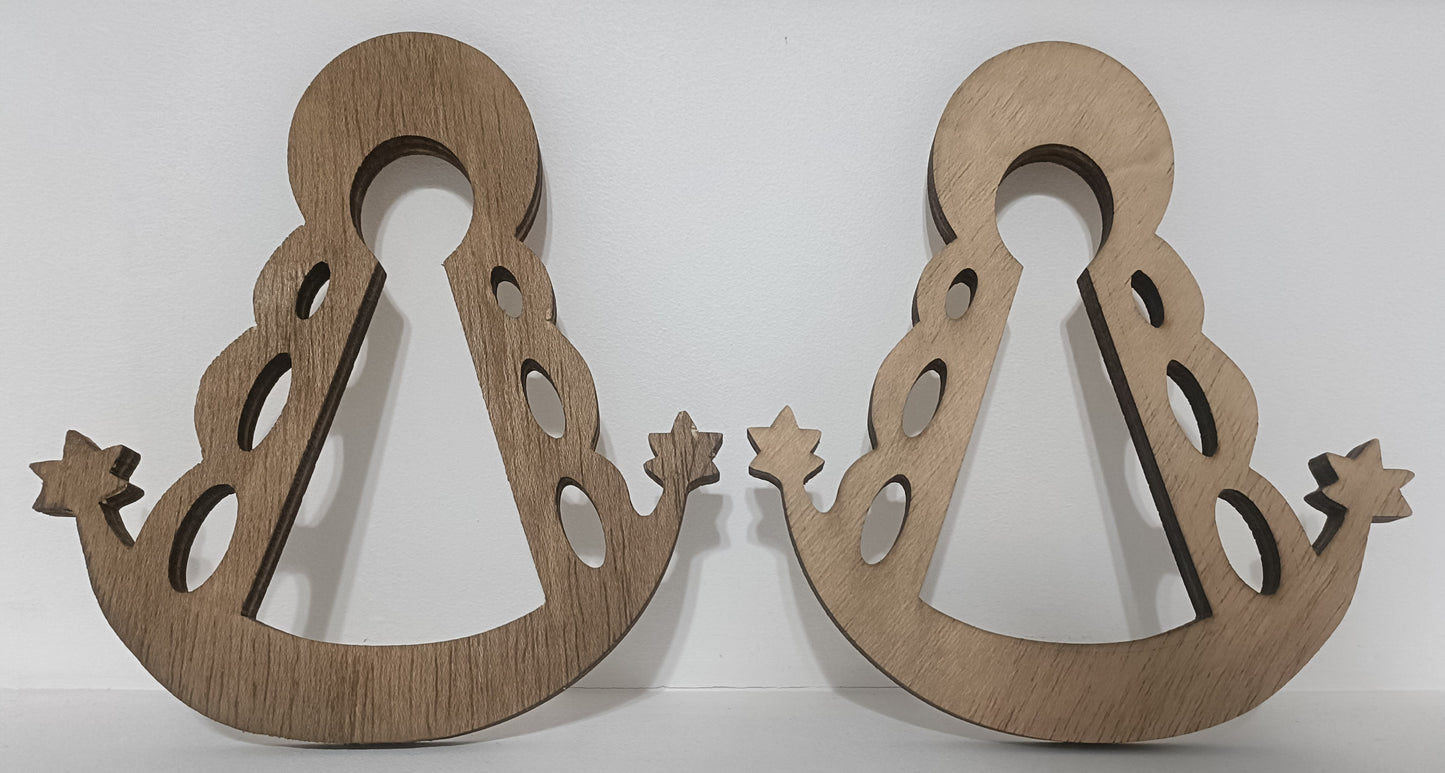 Silueta de madera de la Virgen del Rocío