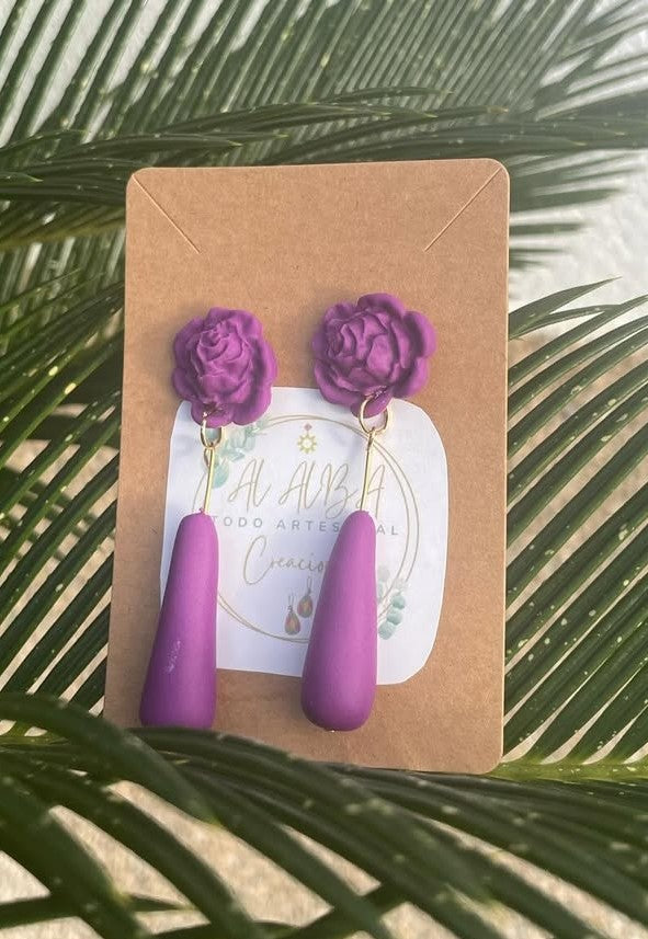 Pendientes "Flor Flamenca"