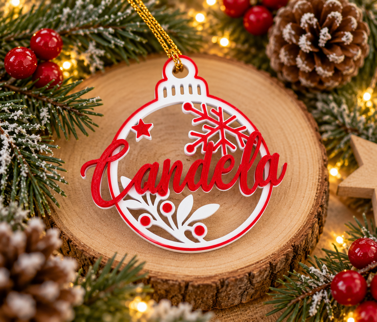 Bola de Navidad personalizada con nombre