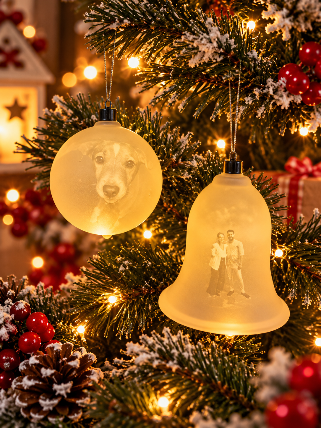 Adorno de Navidad personalizado con foto