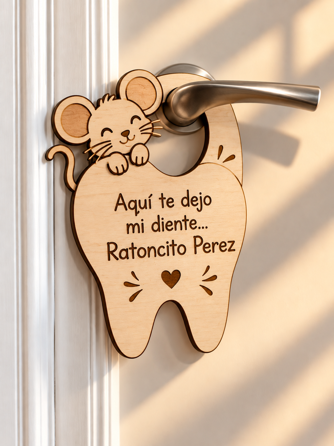 Cuelgapuertas Ratón Pérez para dientes