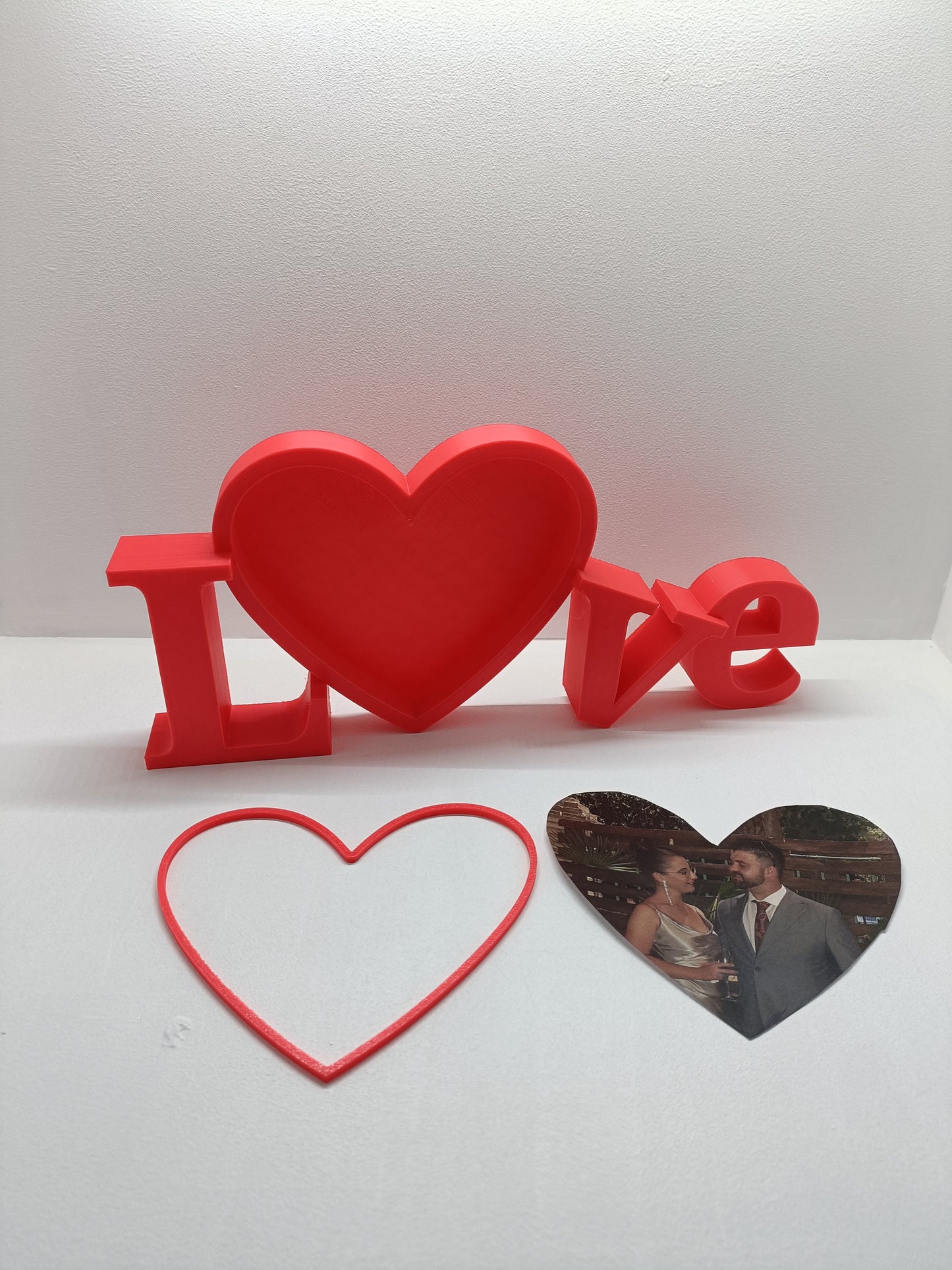 Marco de fotos LOVE personalizado para parejas
