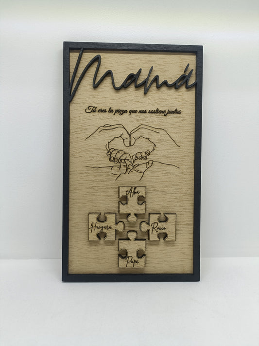 Placa Puzle Día de la Madre