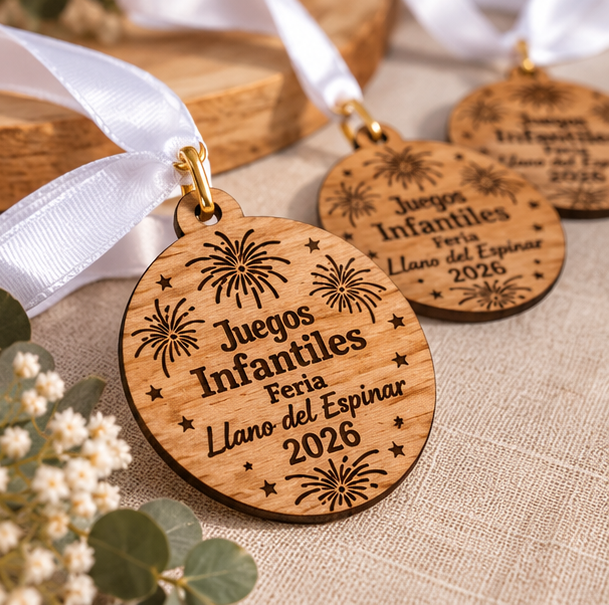 Medallas infantiles personalizadas