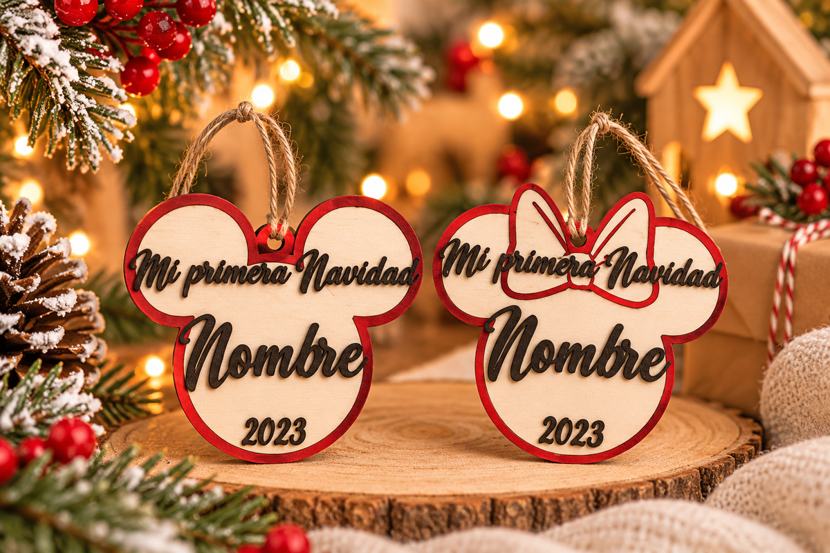 Bola Mi Primera Navidad personalizada 3D