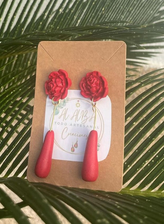 Pendientes "Flor Flamenca"
