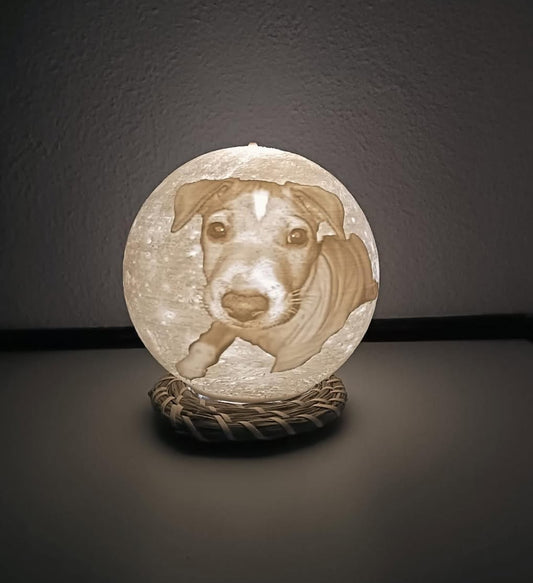 Luna de Litofanía Personalizada – Tu Fotografía Iluminada en 3D