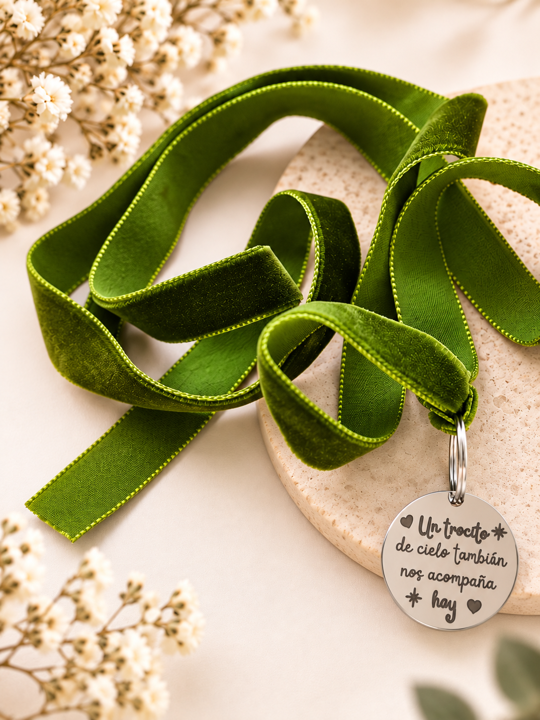 Medalla personalizada para ramo de novia