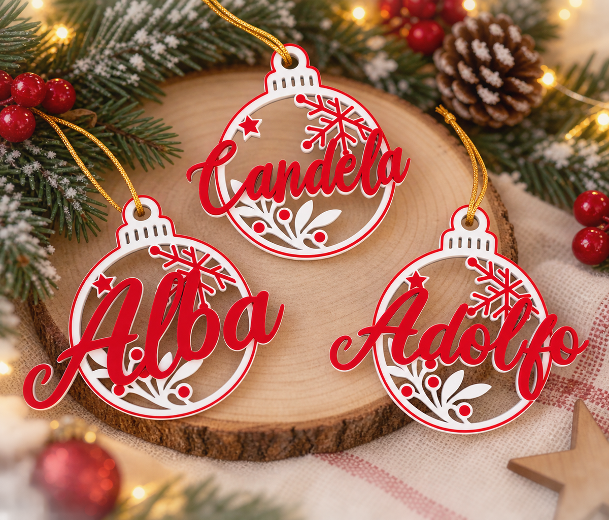 Bola de Navidad personalizada con nombre
