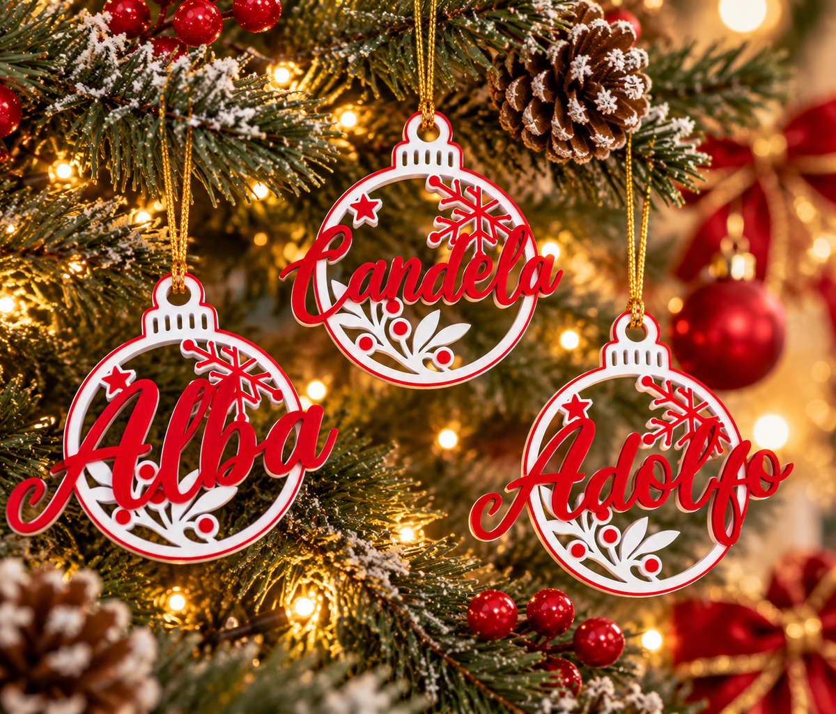 Bola de Navidad personalizada con nombre