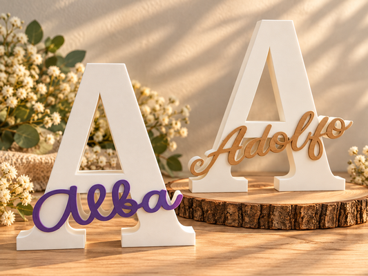 Inicial decorativa personalizada