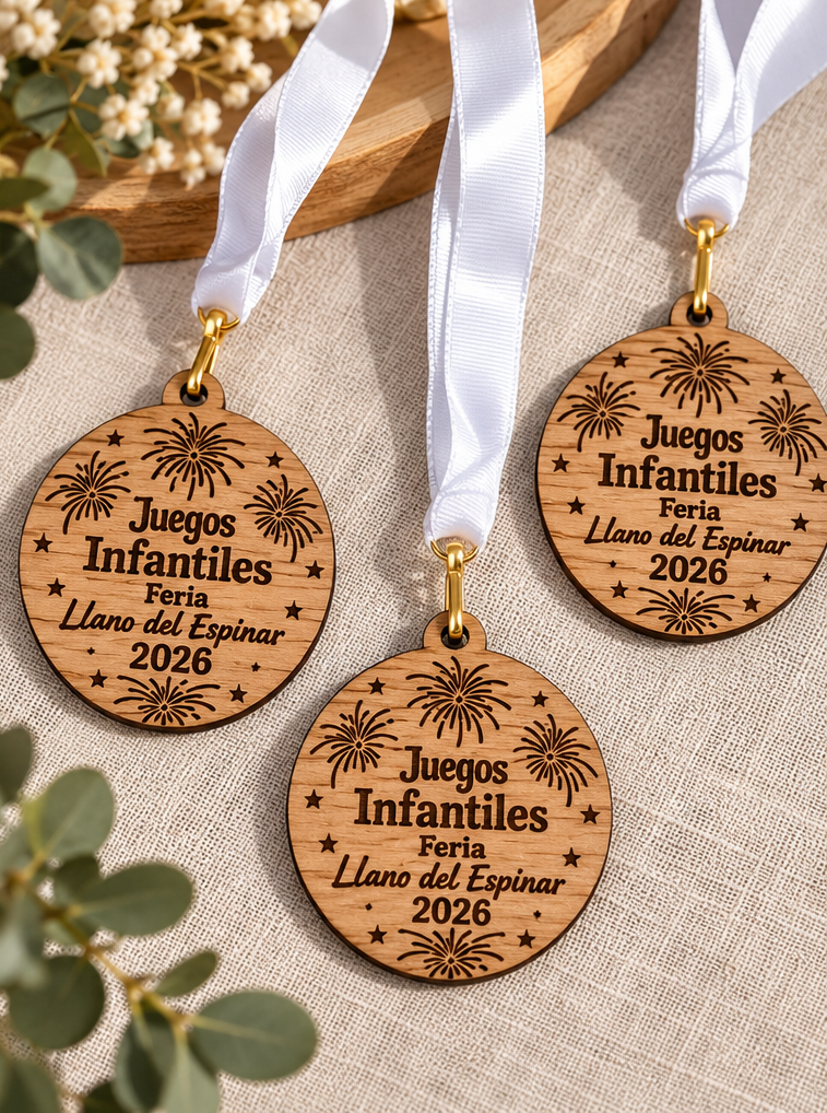 Medallas infantiles personalizadas