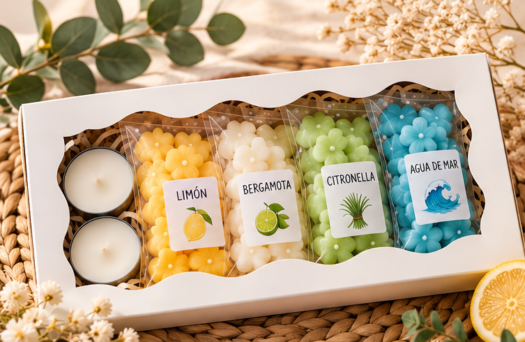 Pack de 4 wax melts artesanales