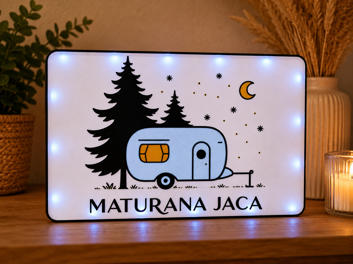 Panel luminoso personalizado fabricado por Al Alba Creaciones