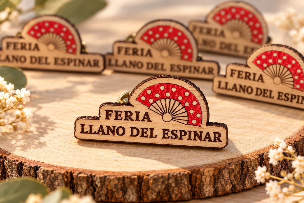 Pins personalizados para feria