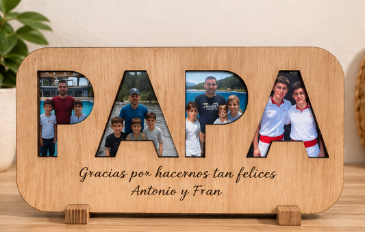 Placa personalizada Día del Padre
